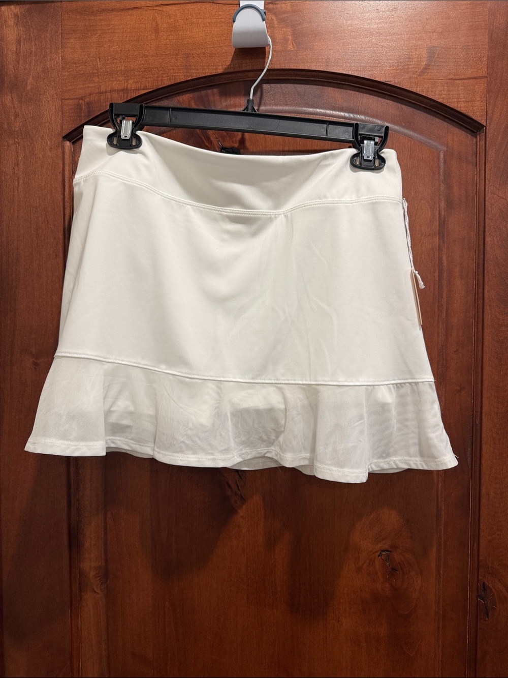 Tommy Bahama White Ruffle Hem Mini Skirt